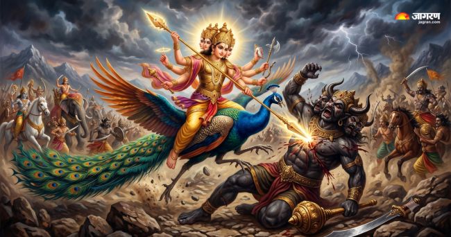 भगवान कार्तिकेय ने तारकासुर का किया वध
